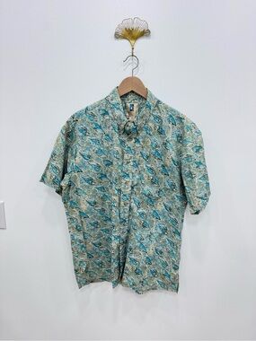 Vintage KAHALA Brand All over FISH Patten Hawaiian Aloha Shirt Sz XL 100% cotton